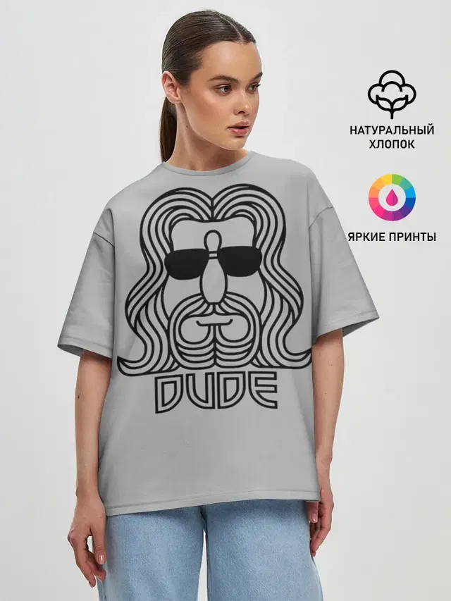 Женская футболка оверсайз
