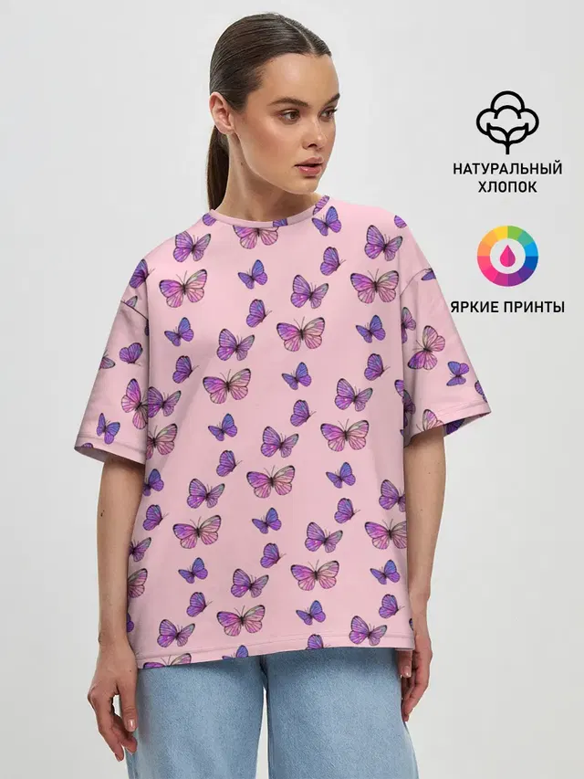 Женская футболка оверсайз