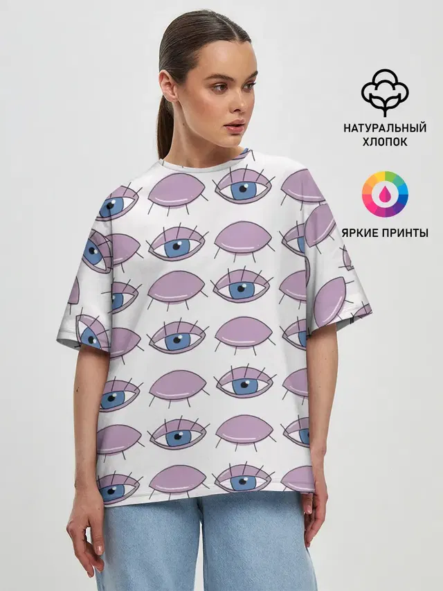 Женская футболка оверсайз