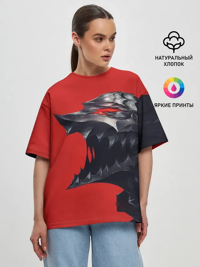 Женская футболка оверсайз