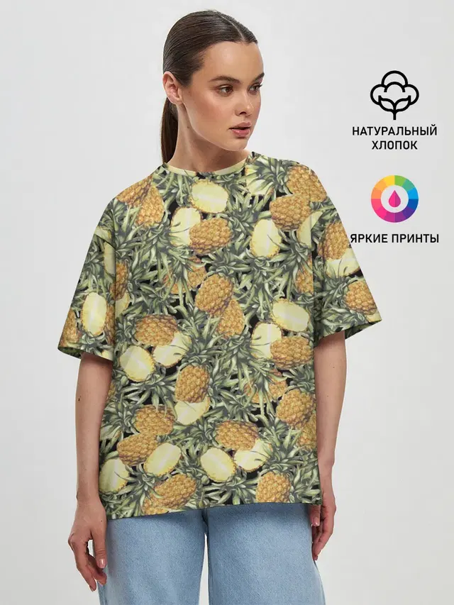 Женская футболка оверсайз