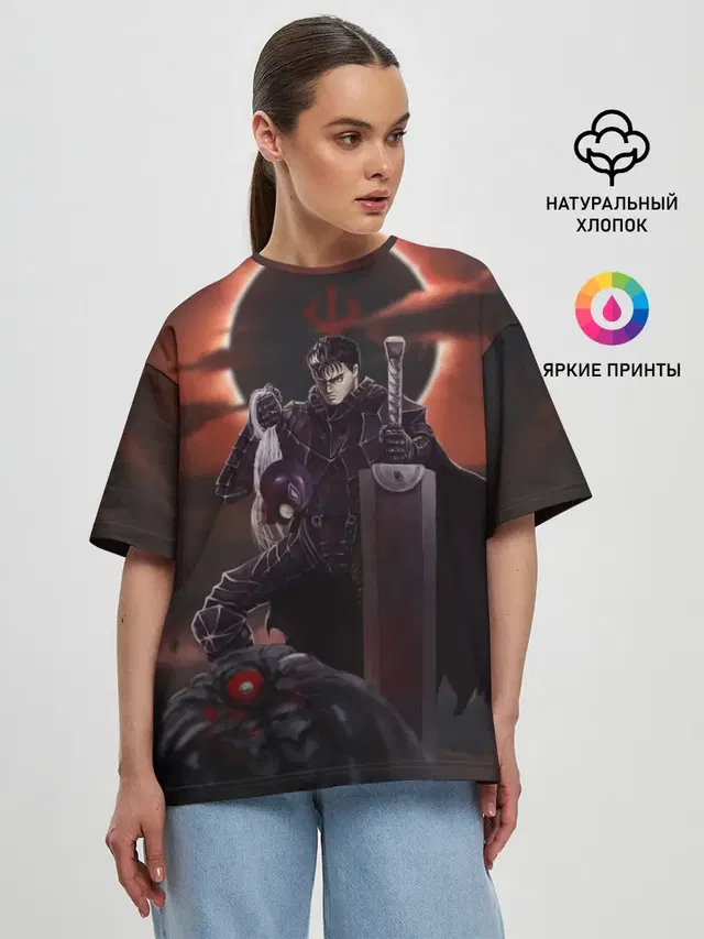 Женская футболка оверсайз