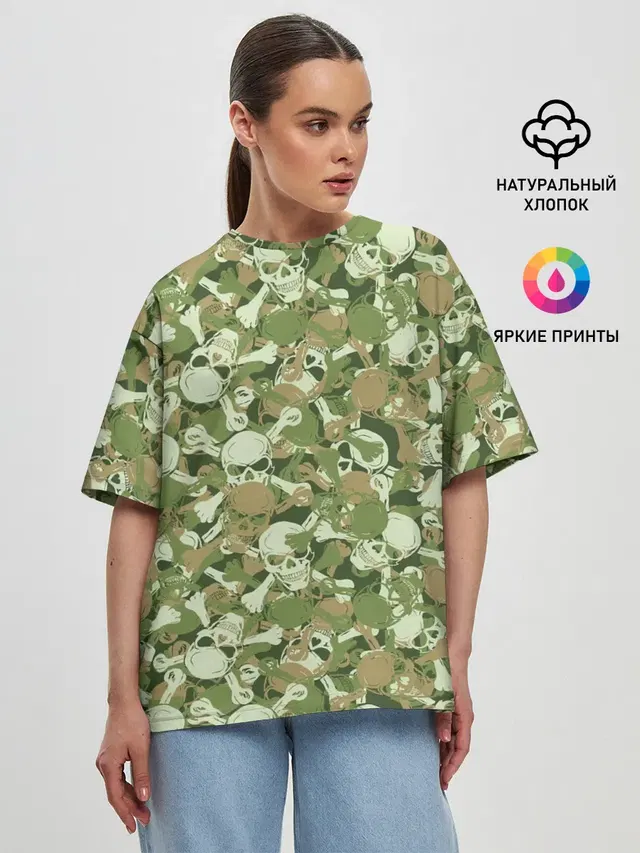 Женская футболка оверсайз