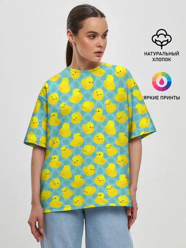 Женская футболка оверсайз