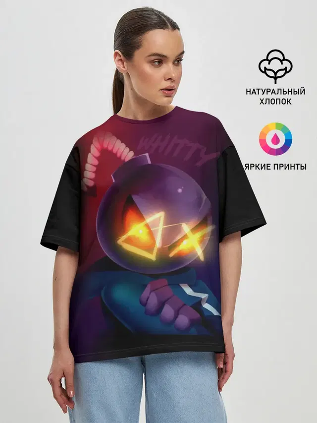 Женская футболка оверсайз