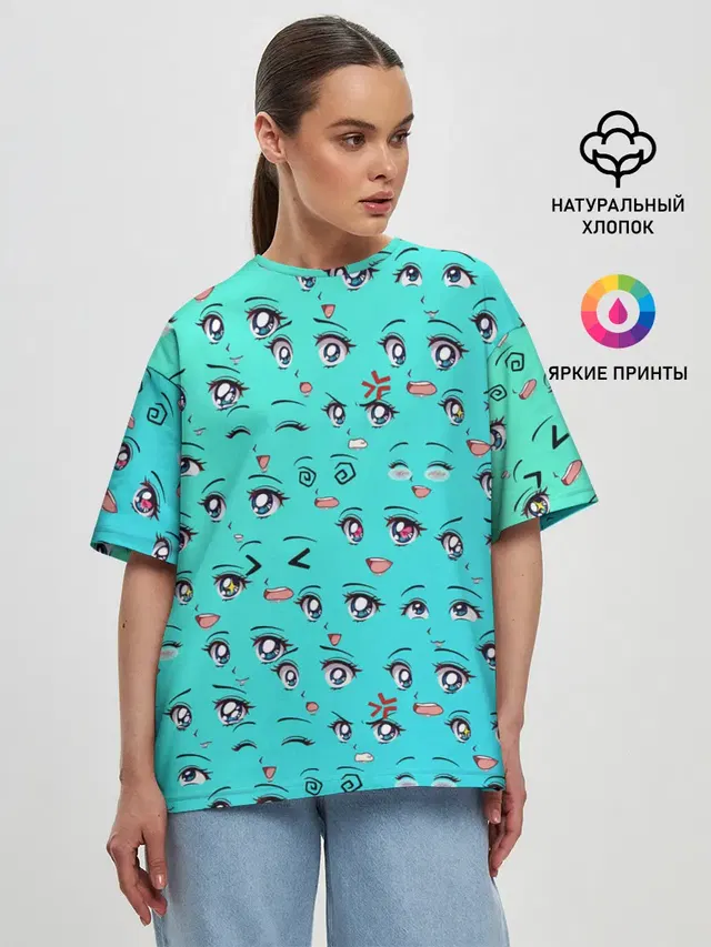 Женская футболка оверсайз