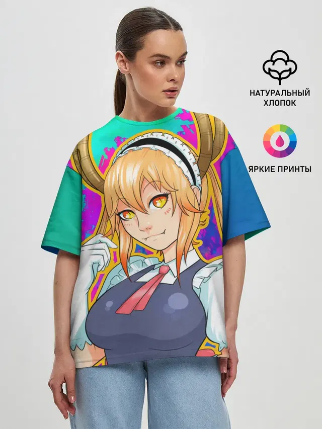 Женская футболка оверсайз