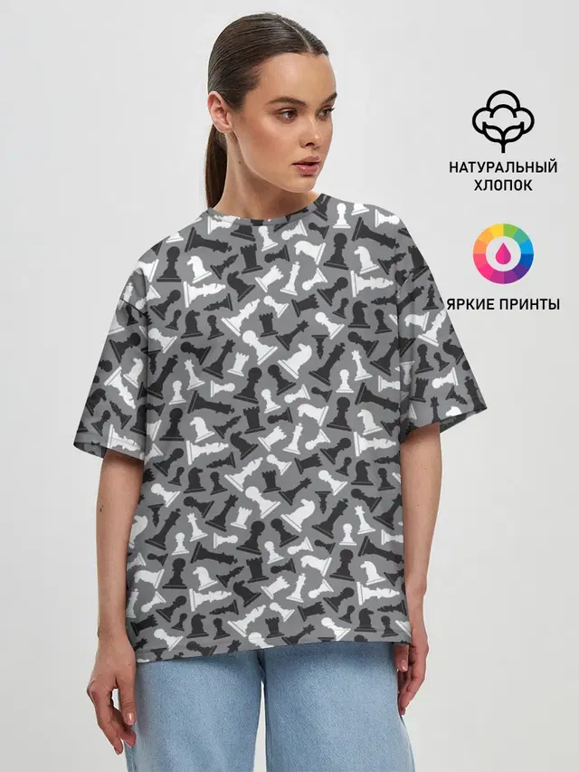 Женская футболка оверсайз