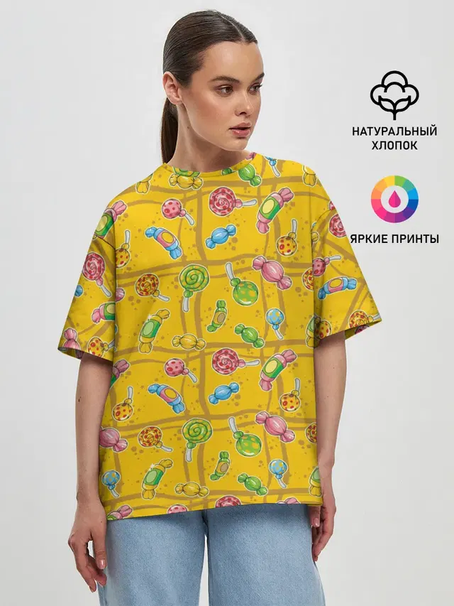 Женская футболка оверсайз