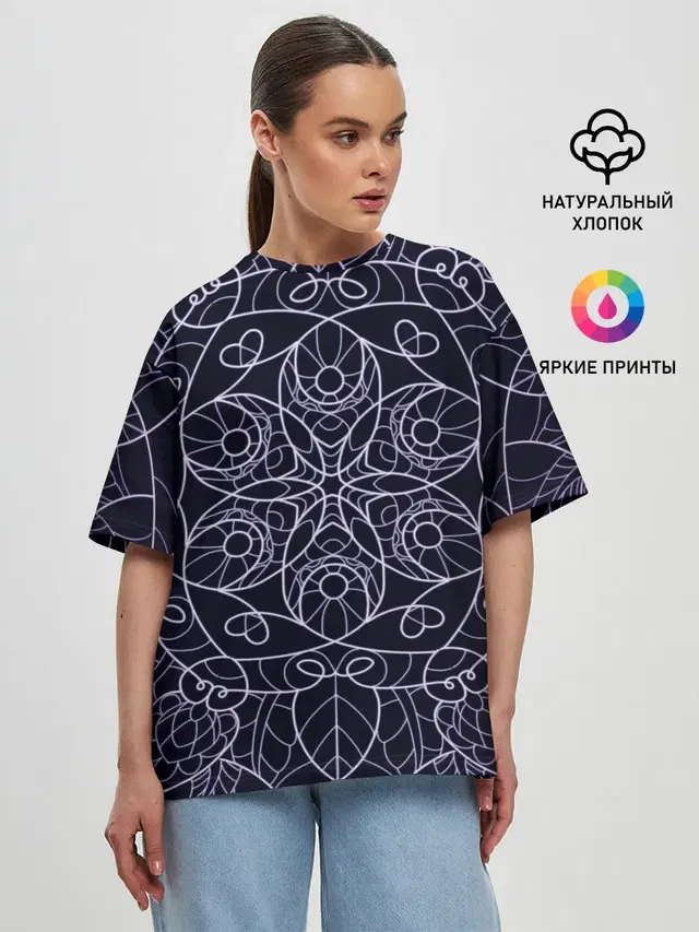 Женская футболка оверсайз
