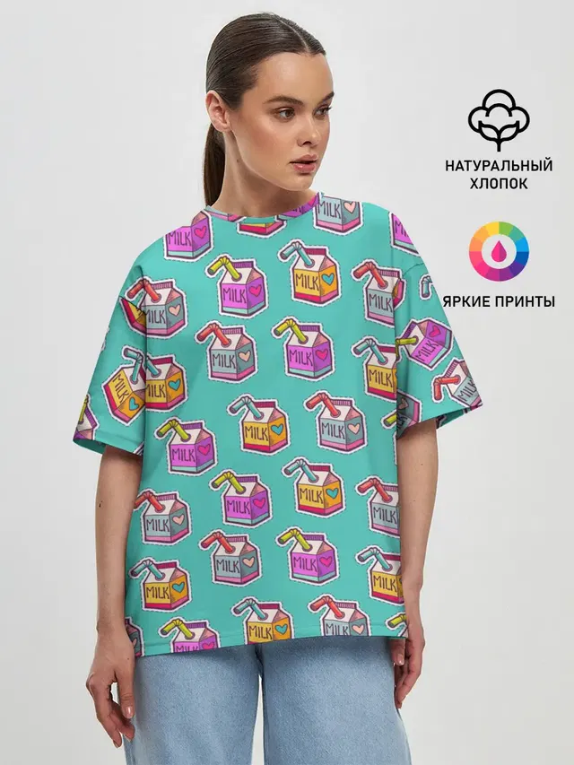 Женская футболка оверсайз
