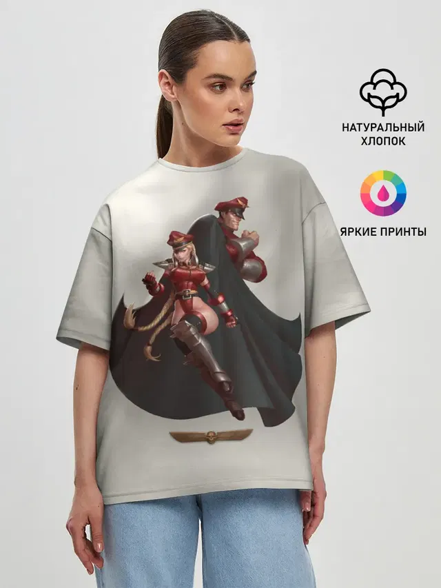 Женская футболка оверсайз