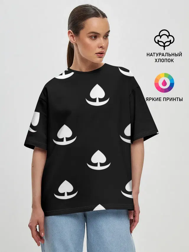 Женская футболка оверсайз