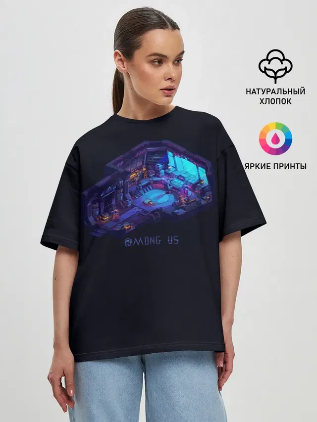 Женская футболка оверсайз