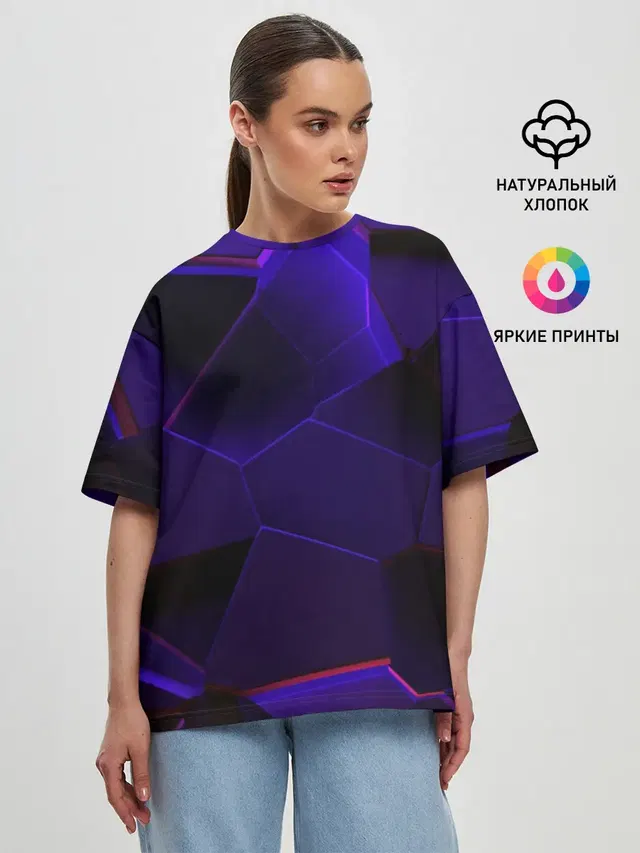 Женская футболка оверсайз