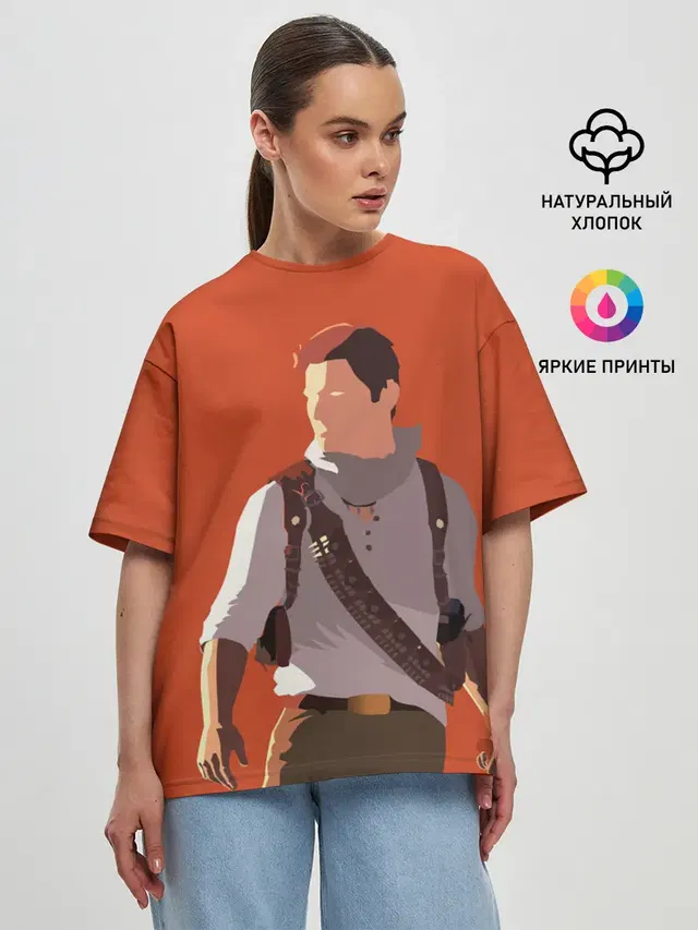 Женская футболка оверсайз