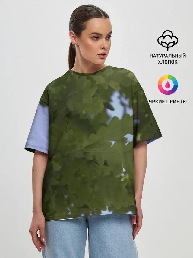 Женская футболка оверсайз