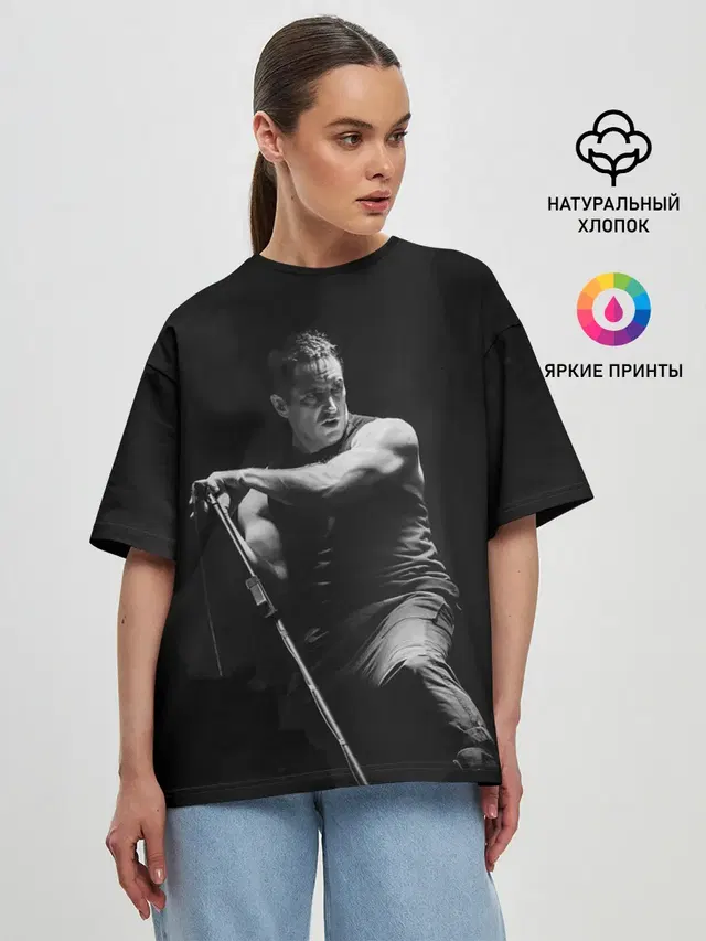 Женская футболка оверсайз