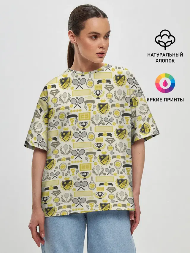Женская футболка оверсайз