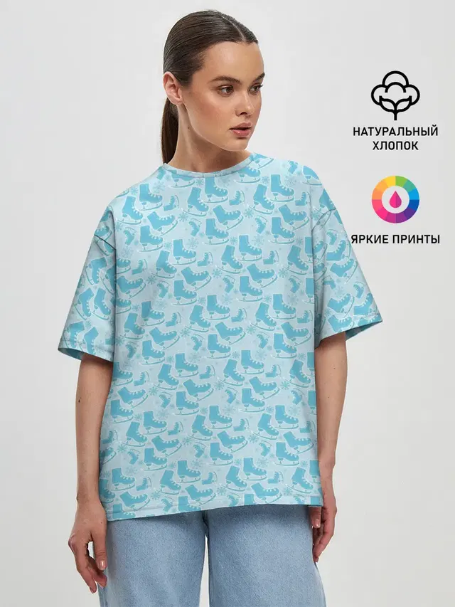 Женская футболка оверсайз