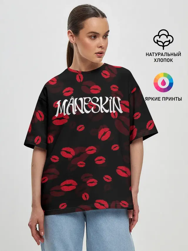 Женская футболка оверсайз