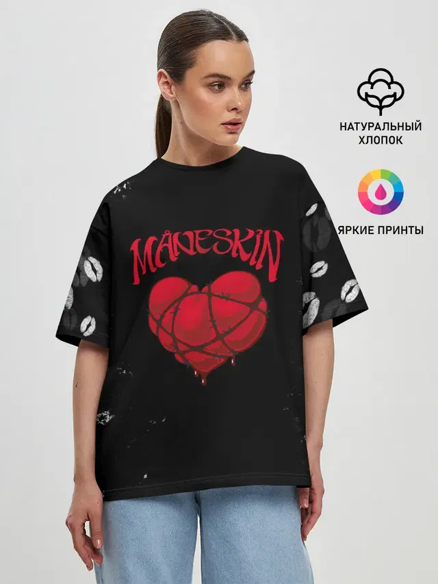 Женская футболка оверсайз