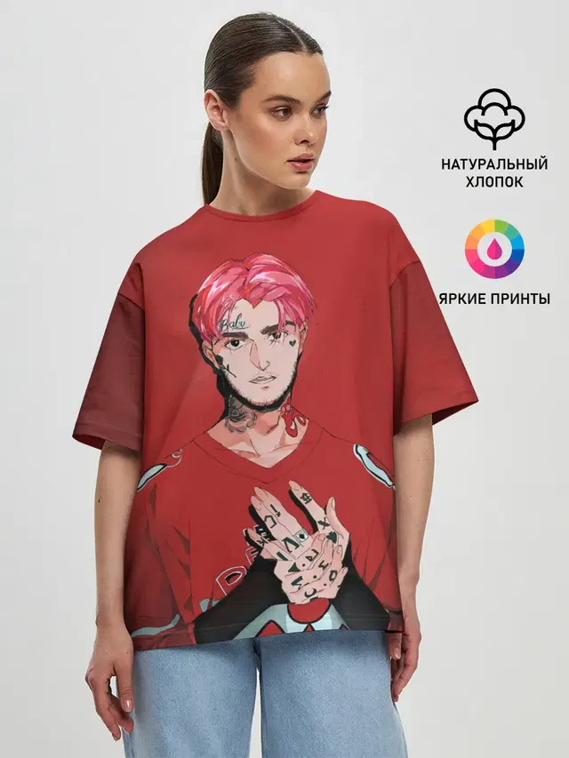 Женская футболка оверсайз