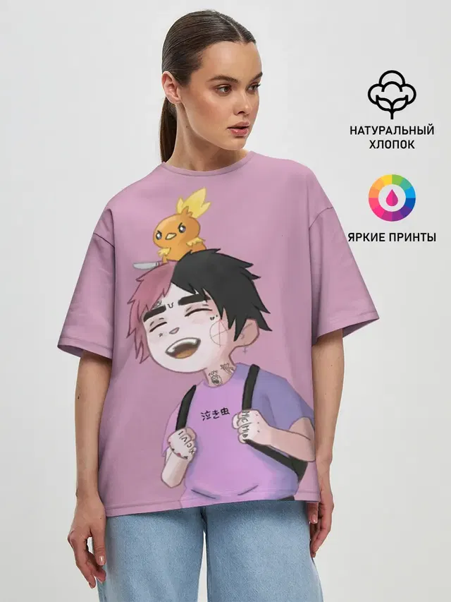 Женская футболка оверсайз