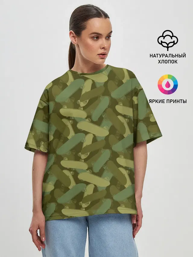 Женская футболка оверсайз