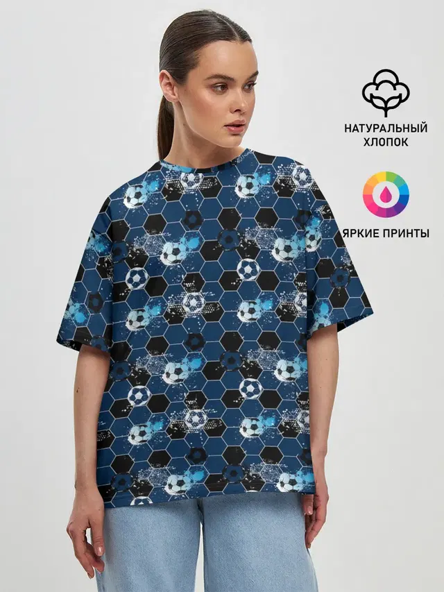 Женская футболка оверсайз