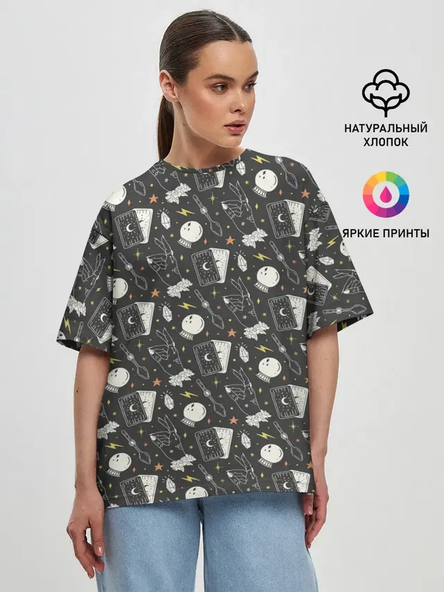 Женская футболка оверсайз
