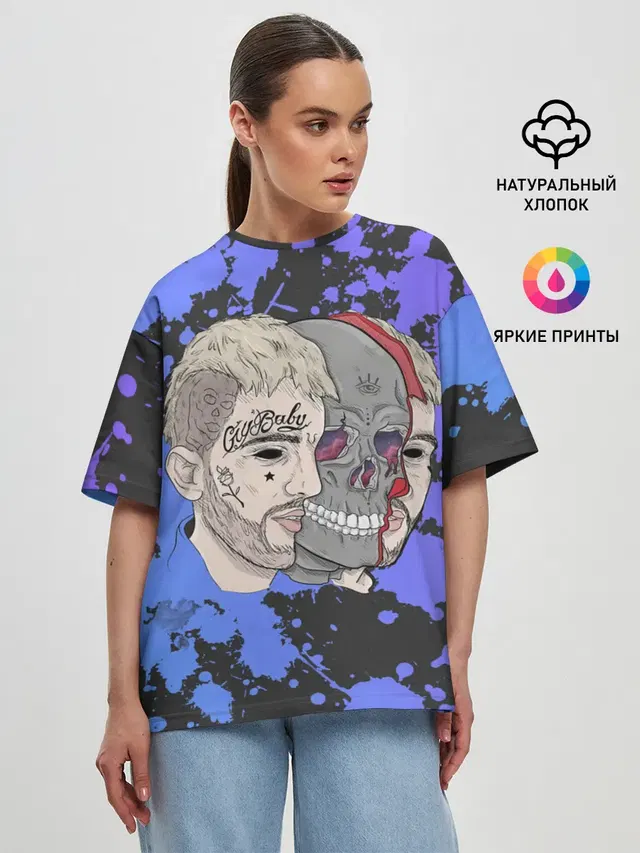 Женская футболка оверсайз