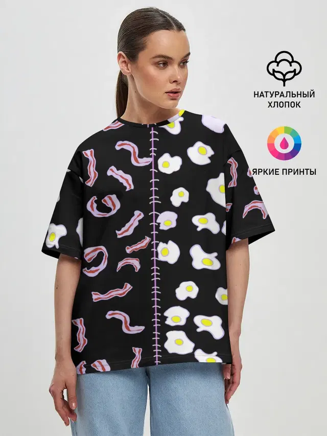 Женская футболка оверсайз