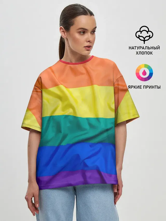 Женская футболка оверсайз