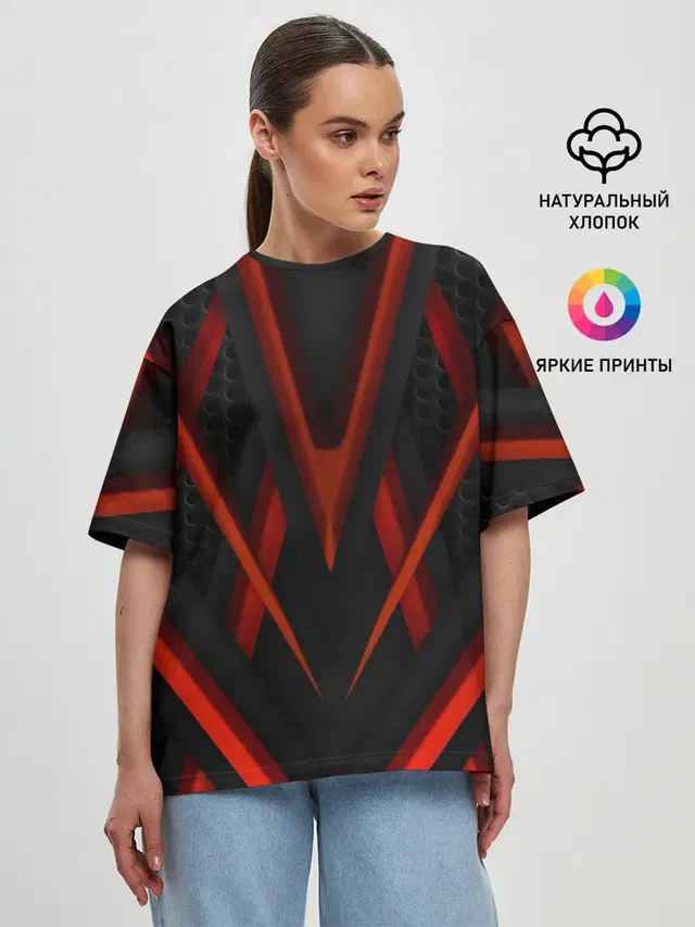 Женская футболка оверсайз