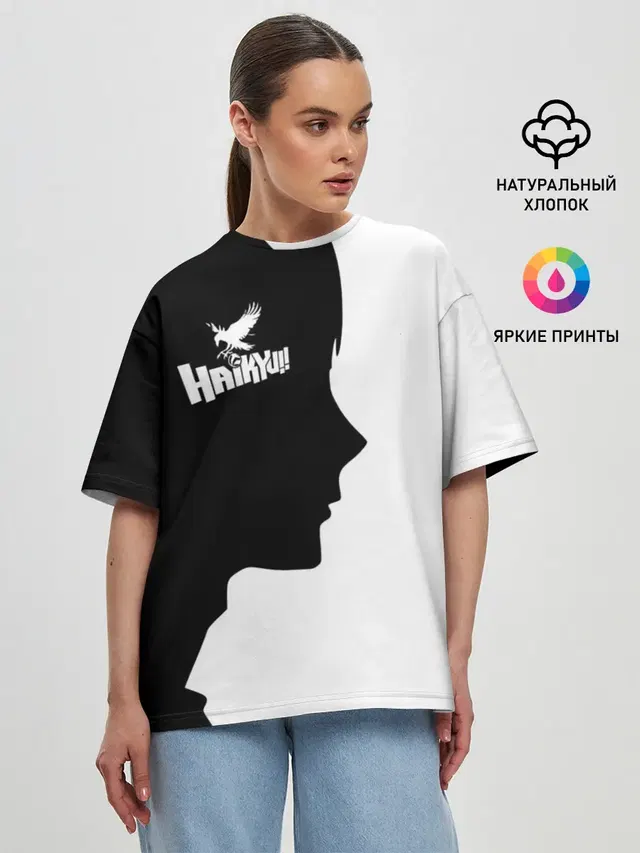 Женская футболка оверсайз