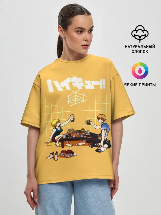 Женская футболка оверсайз