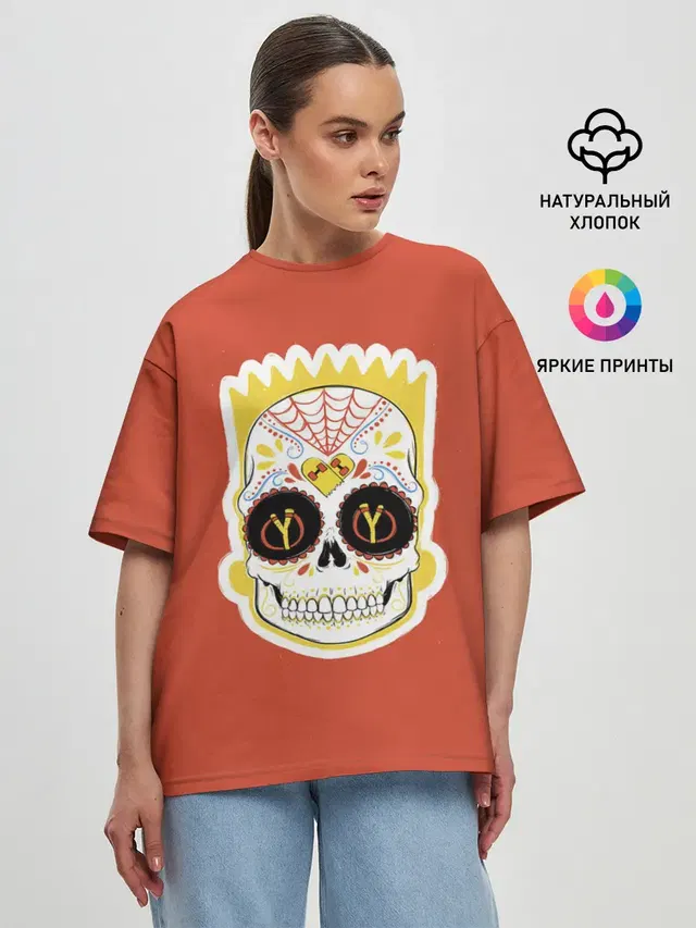 Женская футболка оверсайз