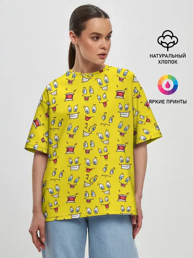 Женская футболка оверсайз