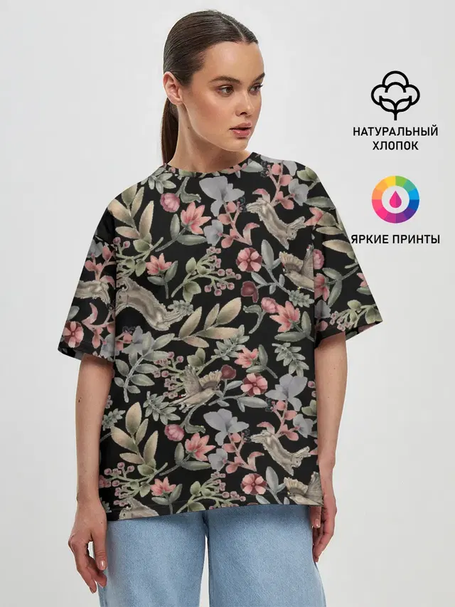 Женская футболка оверсайз