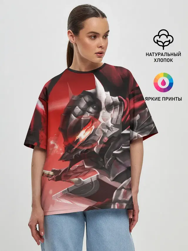 Женская футболка оверсайз