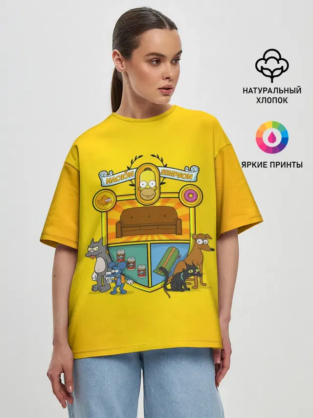 Женская футболка оверсайз