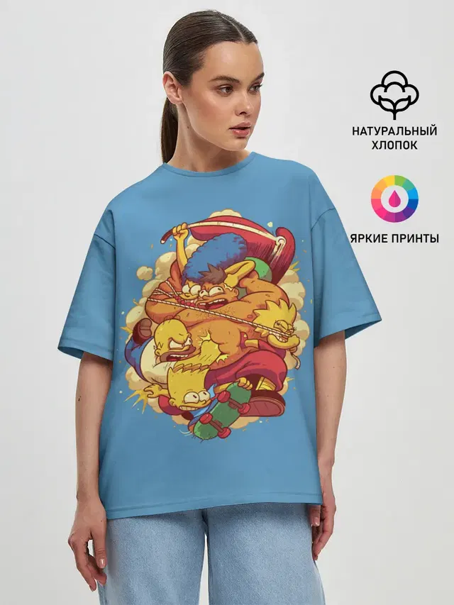 Женская футболка оверсайз