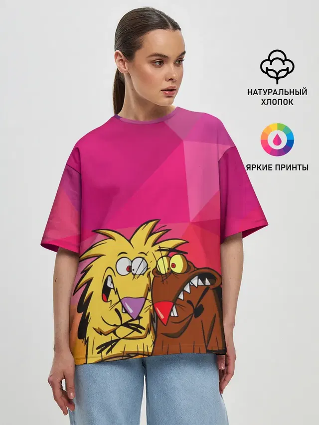 Женская футболка оверсайз