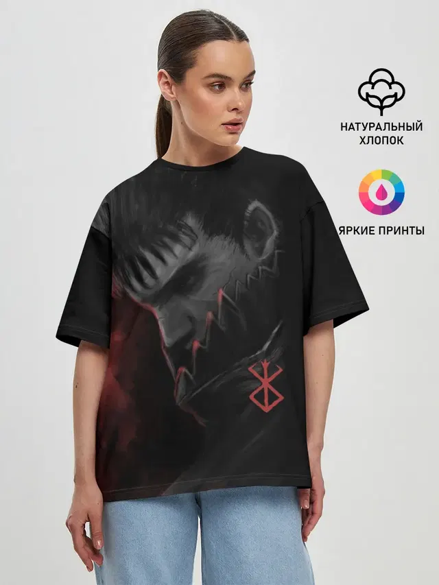 Женская футболка оверсайз