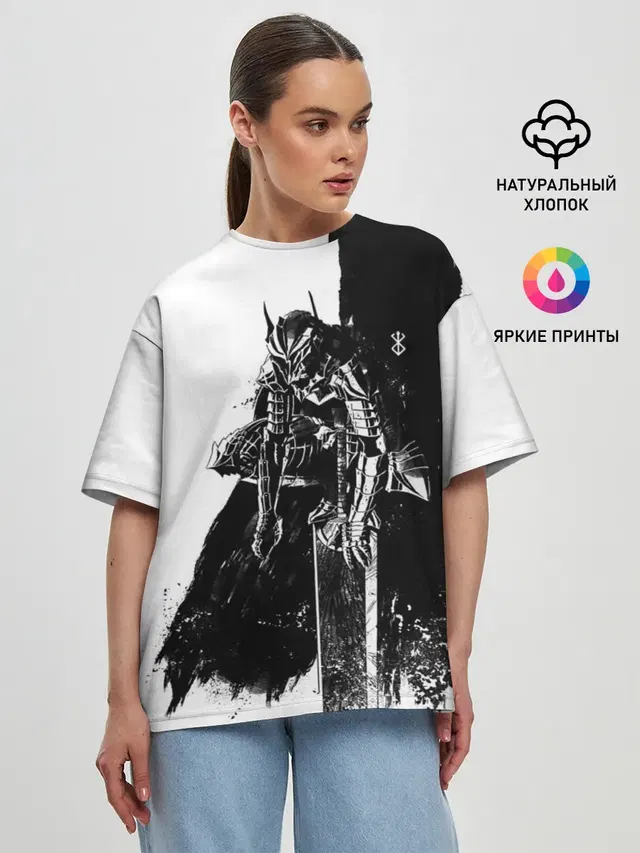 Женская футболка оверсайз
