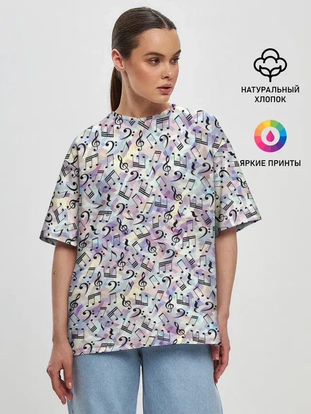 Женская футболка оверсайз