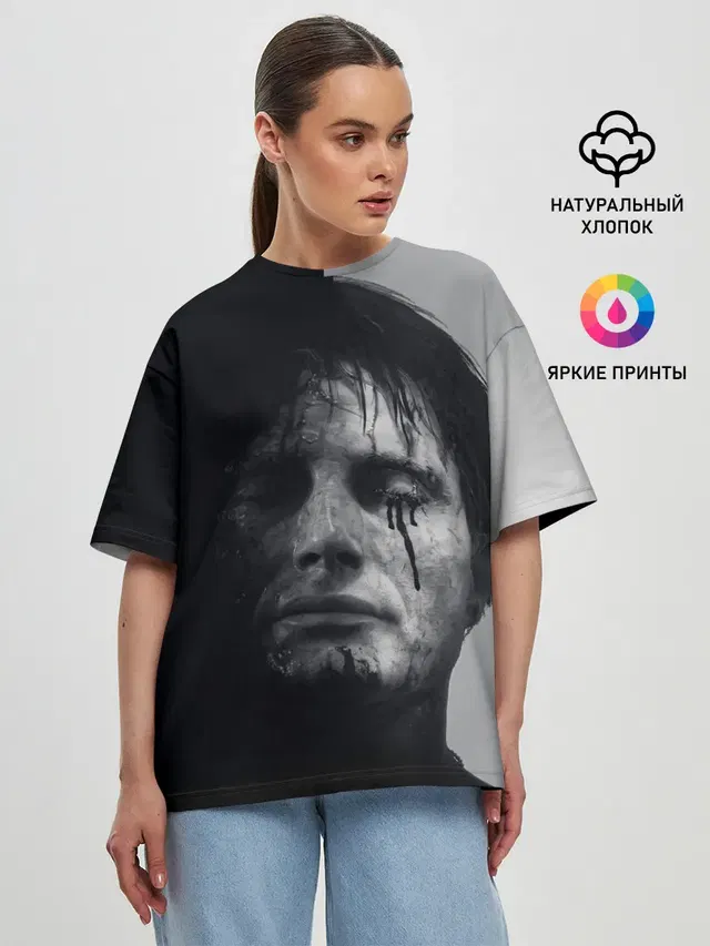 Женская футболка оверсайз