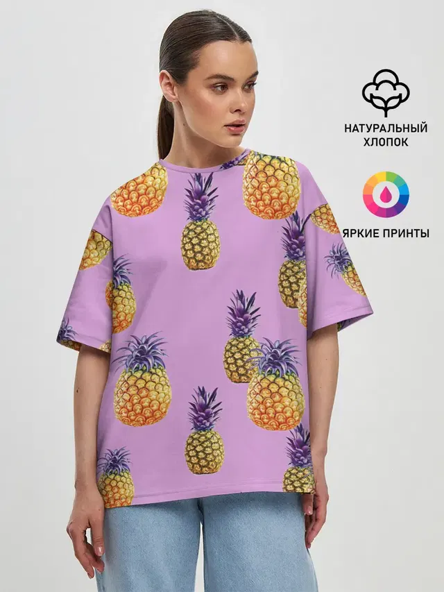Женская футболка оверсайз