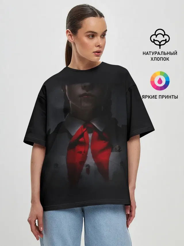 Женская футболка оверсайз